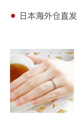 日本直邮（lcrb0142）女士铂金 900 钻石半永恒戒指 0.2 克拉及以