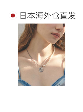 1h可退 日本直邮CALNAMUR 女士珍珠链条混搭项链 592530900501