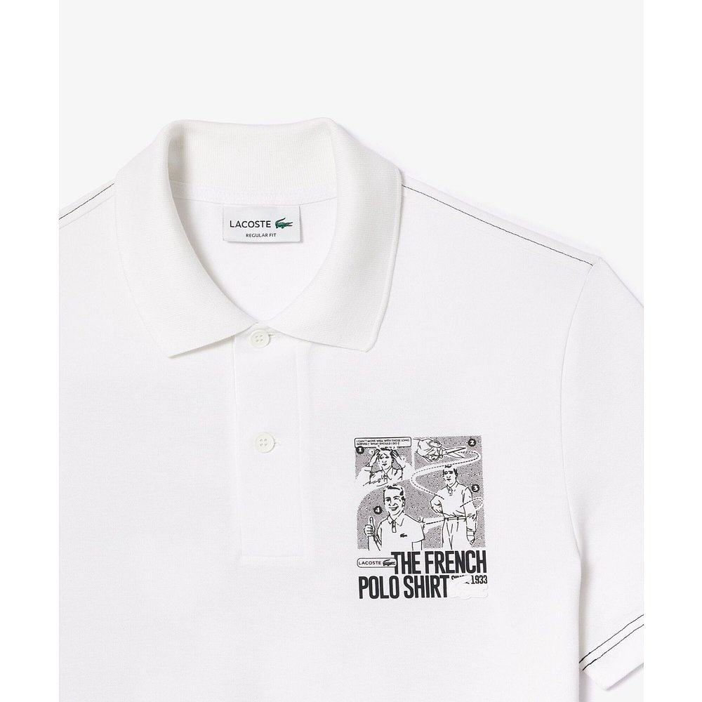 1h可退 日本直邮LACOSTE 男士鹿仔纹图案印花Polo衫 PH079899,淘宝优惠券,粉丝福利购,淘宝优惠卷