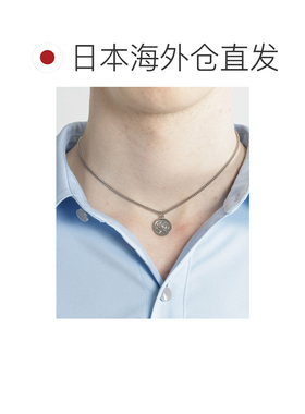 1h可退 日本直邮HARE 男士 原创玫瑰浮雕金币项链 adjustable链长