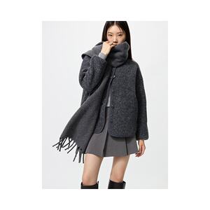 日本直邮UNIQLO女款宽松开衫外套479616-08优衣库