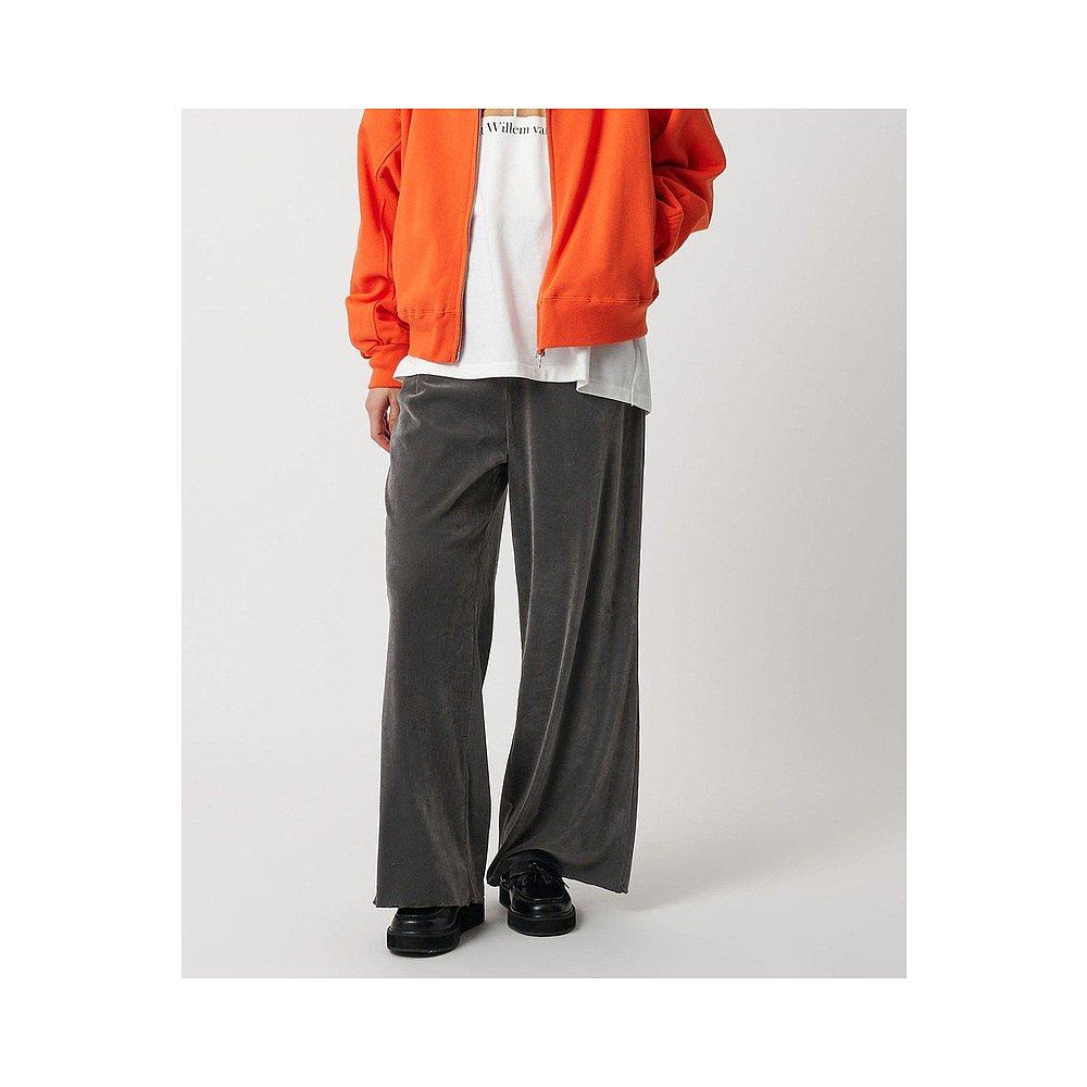 1h可退 日本直邮CITEN 透视植绒裁剪长裤运动裤子宽松印花廓形 - 图0