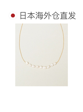 1h可退 日本直邮quaranciel 女士前端淡水珍珠项链 简洁华丽 提升