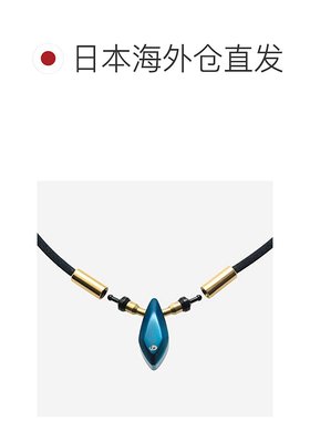 【日本直邮】法藤（phiten)RAKUWA水溶钛项链水滴形吊坠 黑色 40c