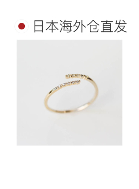 1h可退 日本直邮cui-cui 世界小钻石 戒指 K10YG 黄金 754754