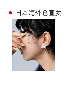 antiqua 女士 哑光缎带造型耳钉 ANS30089 【付后1h可退】