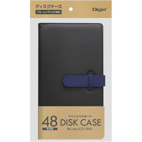 【日本直邮】仲林碟片盒Digio2蓝光对应BD DVD CD48张收纳黑Z9393 - 图2