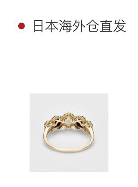 日本直邮日潮 agete 阿卡朵K10 多彩宝石戒指
