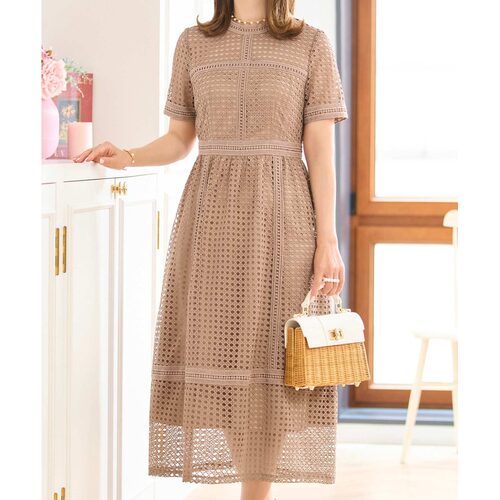 1h可退 日本直邮Prima Scherrer 女士蕾丝拼接透视连衣裙 psc3210 - 图0