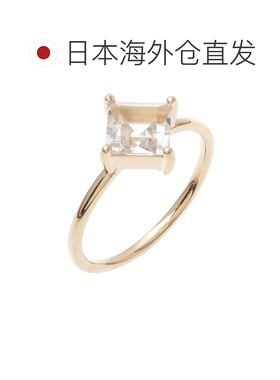 日潮跑腿COCOSHNIK K10 彩色宝石（白色托帕石）方形切割戒指 405
