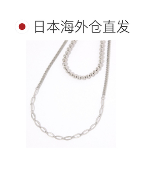 1h可退 日本直邮GLOBAL WORK 女士 双链球形时尚项链 646375