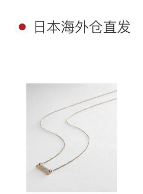 日潮跑腿COCOSHNIK 18K金 钻石水平标签吊坠项链 43