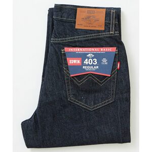 1h可退 日本直邮EDWIN男装日本制造经典直筒牛仔裤403款 E4030003