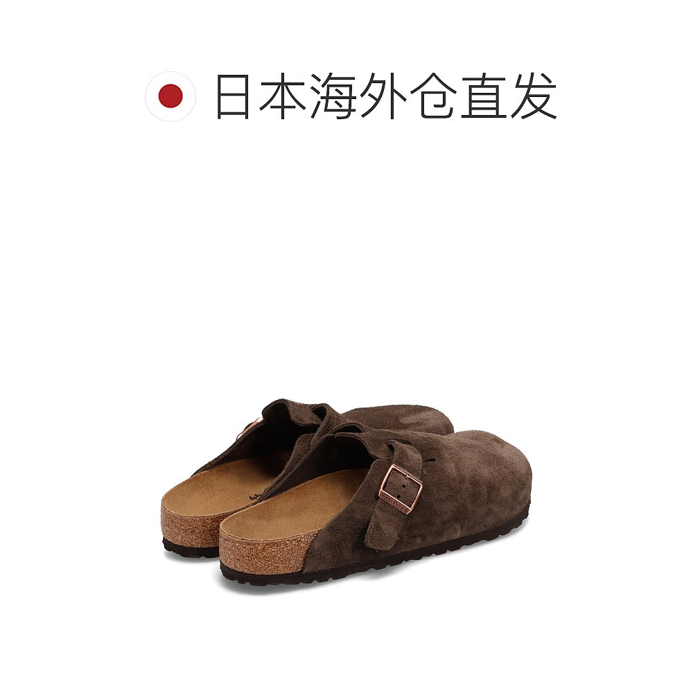日本直邮BIRKENSTOCK 男士Boston凉鞋麂皮标准宽一脚蹬拖鞋 - 图1