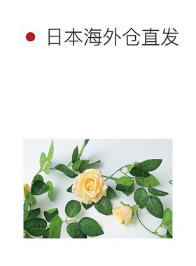 日本直邮Artec 人造绿色花环 玫瑰橙 75217