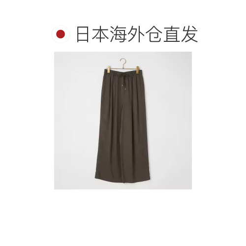 日本直邮MICA&DEAL 女装 天丝斜纹阔腿直筒休闲裤【付后1h可退】 - 图1