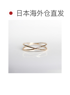 1h可退 日本直邮cui-cui K10YG 黄金 十字 戒指 简约 优雅 日常