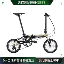 Japan Direct Mail Dahon Folding Bike Black Parquet White Minimalist Practical Brand-new Fashion