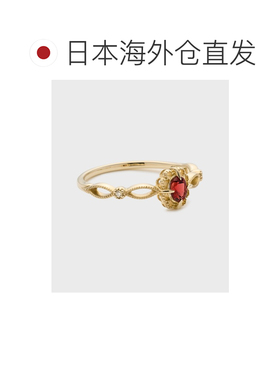 1h可退 日本直邮NOJESS K10红色石榴石钻石戒指女士款 3024311106