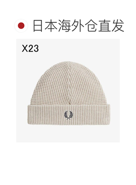日本直邮FRED PERRY 帽子 华夫格针织帽 C8130 102（黑色）X23（C