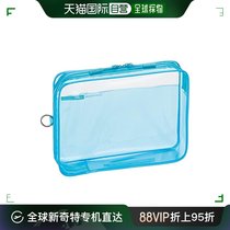 (Japanese direct mail) Lihit Lab zipped transparent file bag A5 ice blue SOERU F8200-14