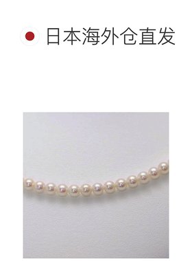 日本直邮小珍珠项链4.5毫米白粉色Akoya Pearl