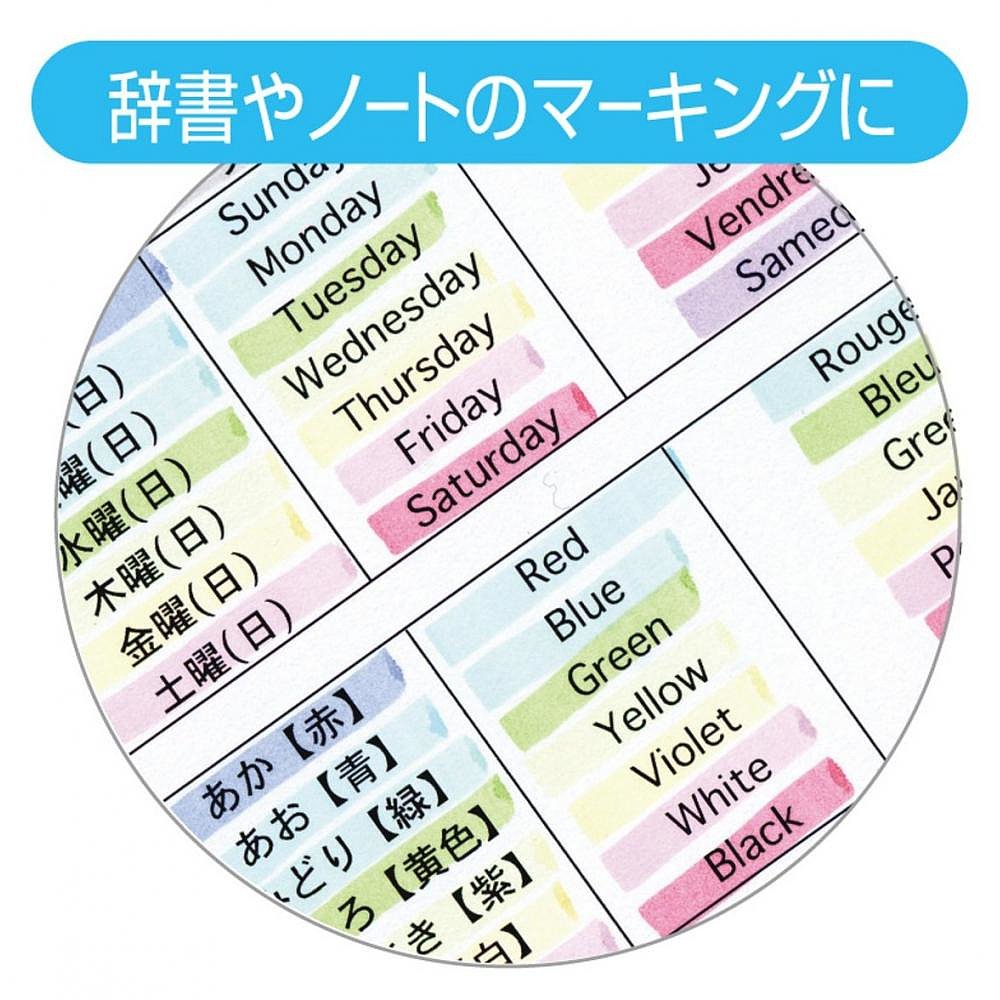 自营｜日本斑马荧光笔 MILDLINER蓝绿色 10支装笔记-图2