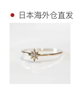 1h可退 日本直邮cui-cui 星辰钻石戒指 K10YG 754396