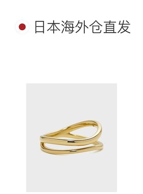1h可退 日本直邮NOJESS 女士双线金色戒指 30251111019配饰