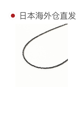 日本直邮LES BON BON 女士 黑色尖晶石淡水珍珠银925短项链 64423
