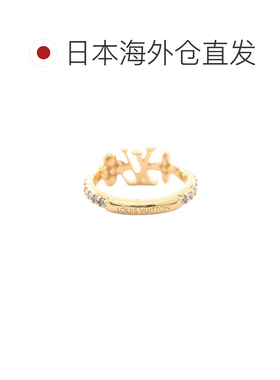 日本直邮中古vintage二奢LV路易威登女A级95新ring戒指镀金金属戒