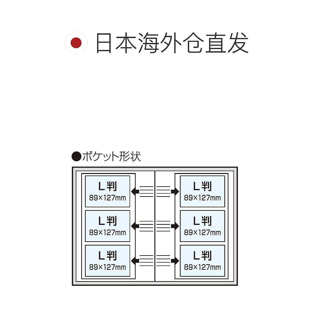 自营｜Nakabayashi  L尺寸210张收纳 BOX A-PL-1031-9相册 - 图1