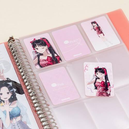 【日本直邮】仲林 my Pick A4卡册 30孔26P 450枚收纳 红 MP-CBM7 - 图2