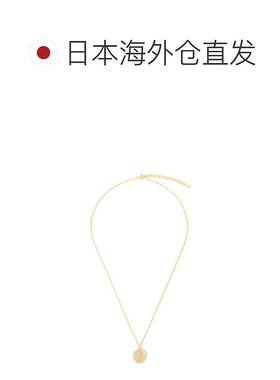 日本直邮B:MING by BEAMS 女士金色硬币图案项链 简约设计 光泽独