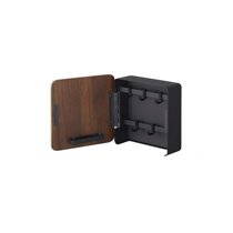 (Japan Direct Mail) Amazaki Industrial Magnetic Key Cabinet 2 Floors Mobile Hook Brown Black 15 8XD15 7XH15