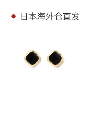 日本直邮BEAMS HEART 丝绒 方形 耳夹 饰品支付后可退1h
