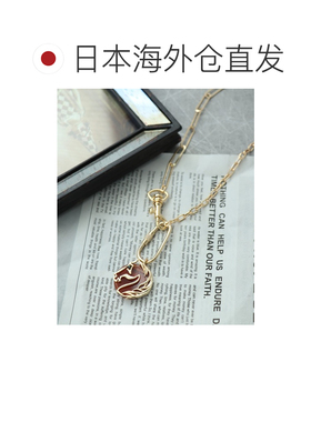 日本直邮Three Four Time 女士 马牌合金项链 双链设计个性吊坠 8