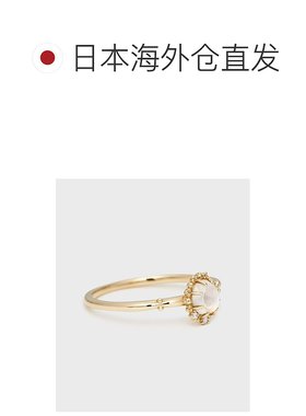 1h可退 日本直邮NOJESS 女士K10月光石戒指 精致细腻 配有钻石装