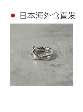 日本直邮MM6 Maison Margiela Enjoy Ring 女士开口戒指 银色 SM7