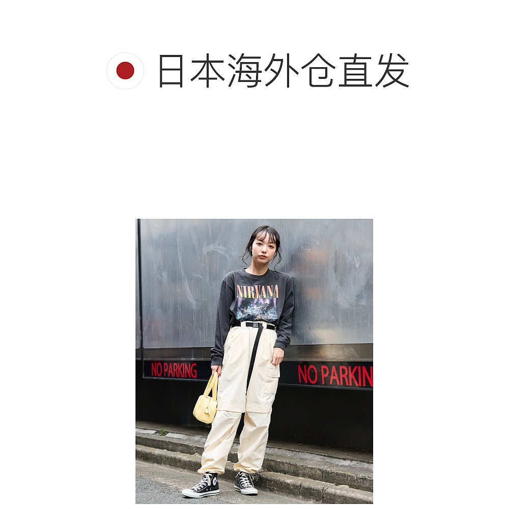 日本直邮FREAKS STORE FREAK'S STORE 女士NIRVANA乐队图案长袖T - 图1