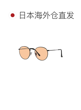 日本直邮雷朋圆形金属太阳镜Ray-Ban RB3447 002 / 4B黑/粉色男女