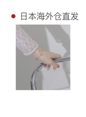 1h可退 日本直邮SMELLY 女士金属波浪线条手环手链 节奏感小球设