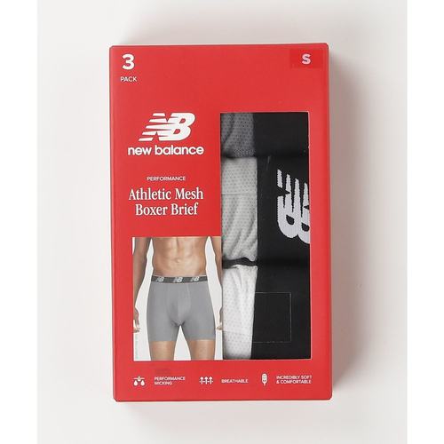 1h可退 日本直邮New Balance 男士5寸网眼运动内裤3条装 LAU新款 - 图2