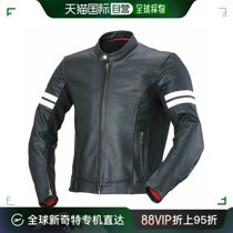 Japan Direct mail South China Sea mens leather clothing black cow leather polyester can wear 100 lap minimalist around fashion