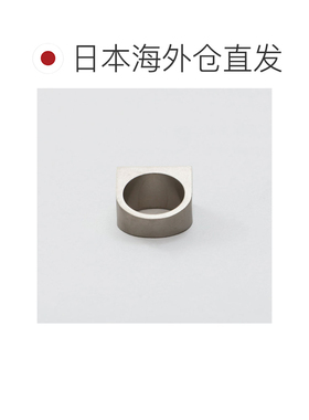 日本直邮MM6 Maison Margiela 4毫米极简Logo印章戒指银色SM7UQ01