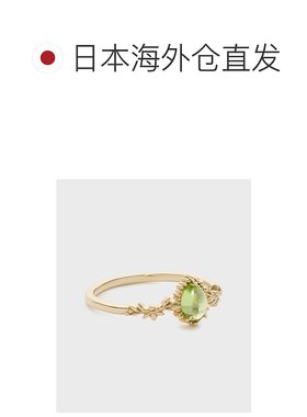 1h可退 日本直邮NOJESS K5绿宝石花卉戒指 30251111049橄榄石