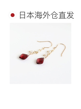 日本直邮cui-cui 黄金色K10YG路德莱特石榴石+淡【付后1h可退】