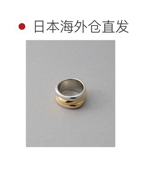 1h可退 日本直邮ete 女士 三色 三连风 大宽度 戒指 SV925材质 81
