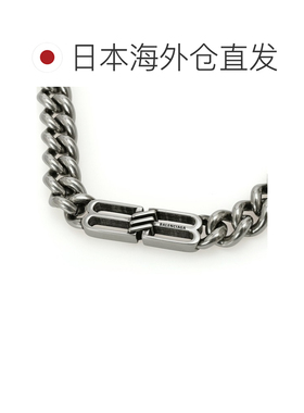 日本直邮BALENCIAGA“BB ICON 美食项链”无镍配饰（古银）723052