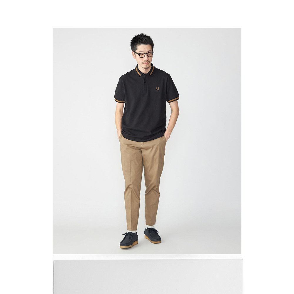 日本直邮SHIPS 特别定制 FRED PERRY 英国制造 M2 单线条纹男士Po - 图3